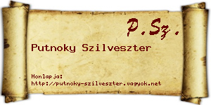 Putnoky Szilveszter névjegykártya